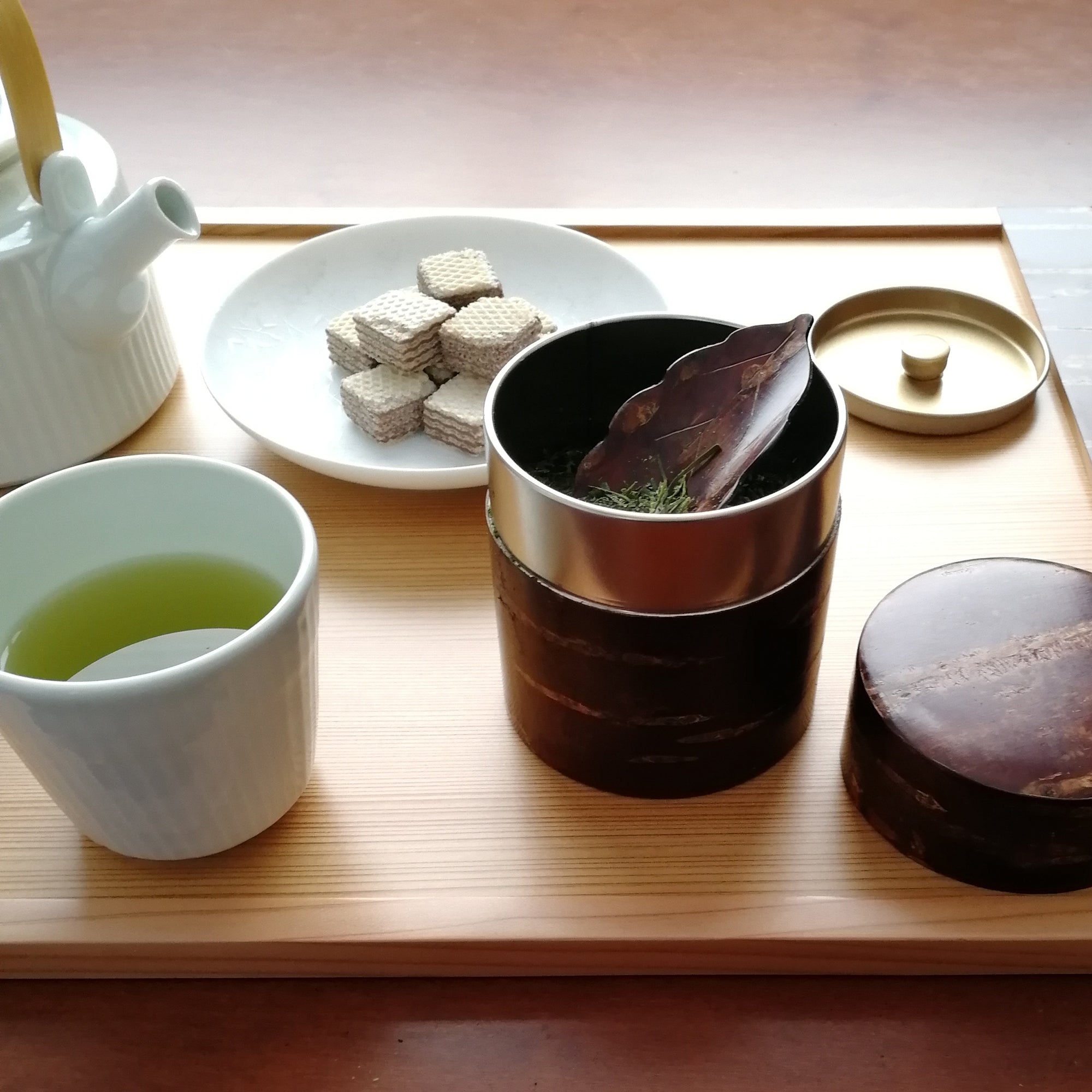 茶筒 平型 無地 – Tomioka-Shoten