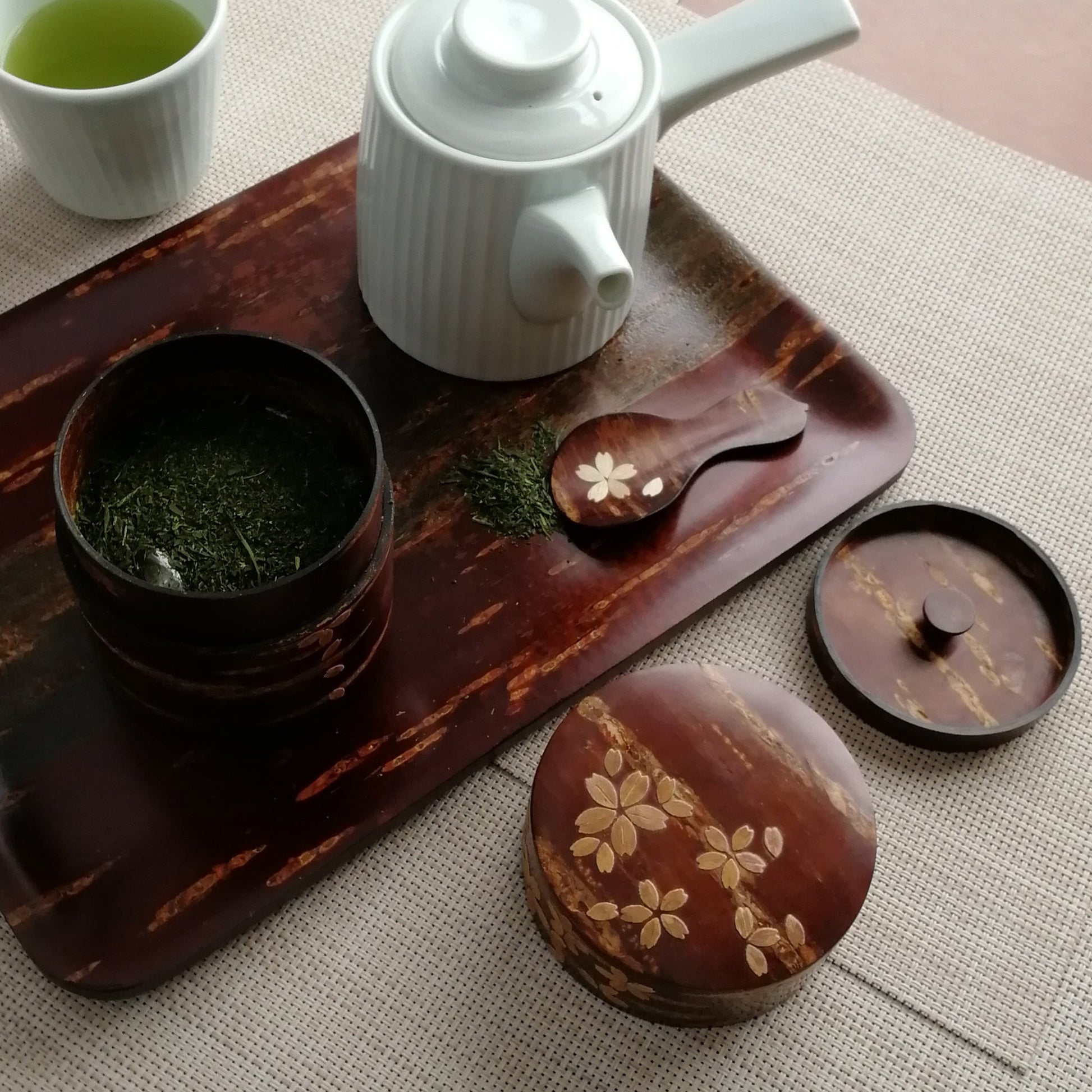 茶筒 桜 